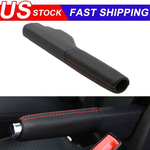 Leather hand parking brake - leather,