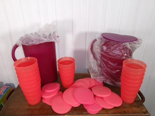 Tupperware pichets 1l - tupperware, rose