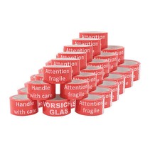 emballage prudence verre ruban d'emballage 36 rouleaux 66 m de long silencieu...