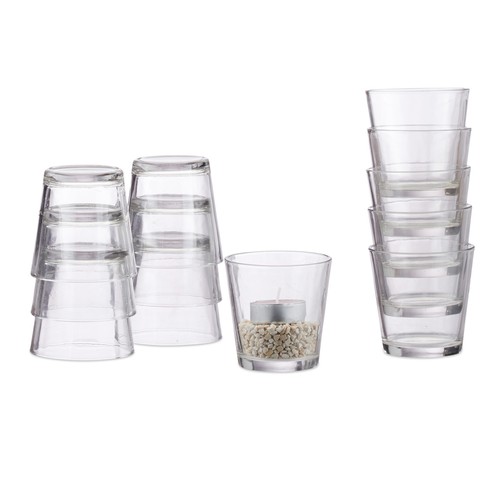 Lot verres à - de, bougies