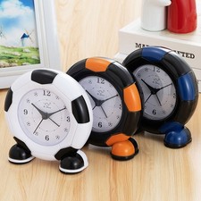 R??veil Football Pour Enfants avec tic-tac silencieux et sons d'alarme amusants