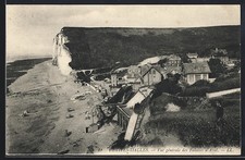 Old postcard Petites-Dalles, general view of the downstream cliffs 