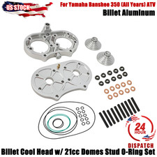 For Yamaha Banshee 350 All Years Billet Cool Head W/ 21cc 21 Domes O-rings Studs