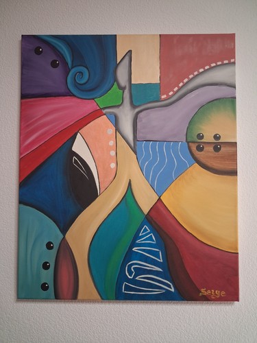 Tableau marcheur sur - "le,