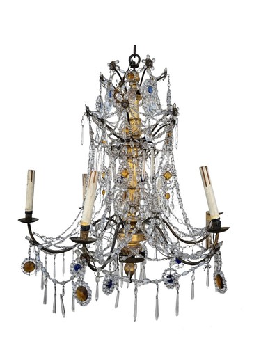 Lustre génois bois doré - génois, en