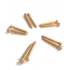10 VIS Gold 3 x 25 mm pour cordier Trapeze, Vibrola.... guitares Archtop...