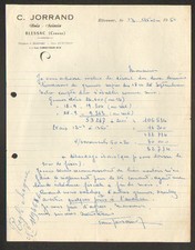 BLESSAC (23) SAWMILL ""C. JORRAND"" in 1950