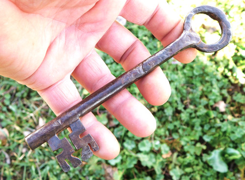 4cm ancienne clé fer - clé,