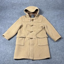 Gloverall Duffle Coat Mens GB 40 EUR 50 Camel Tan Hooded Toggle Made in England