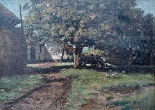 Tableau ancien paysage - ,
