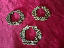 3 Éléments Décoratif En Bronze Couronne De Laurier NAPOLÉON III 