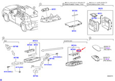 Batterie de téléphone portable TOYOTA HIGHLANDER MK4 8672578010 NEUF ORIGINAL