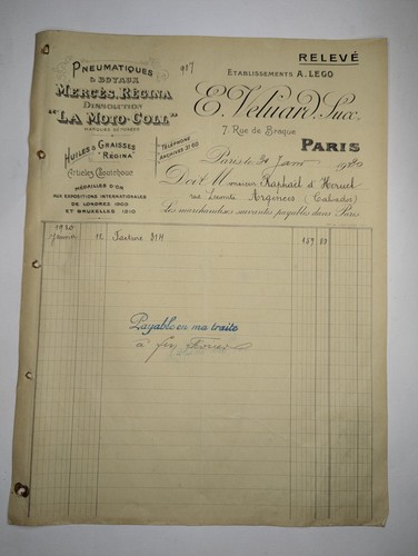 Facture pneumatiques boyaux - pneumatiques,
