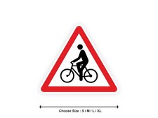 DANGER ROAD cyclist bicycle