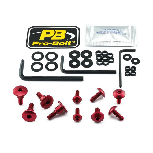 Pro bolt fairing kaw red - bolt,