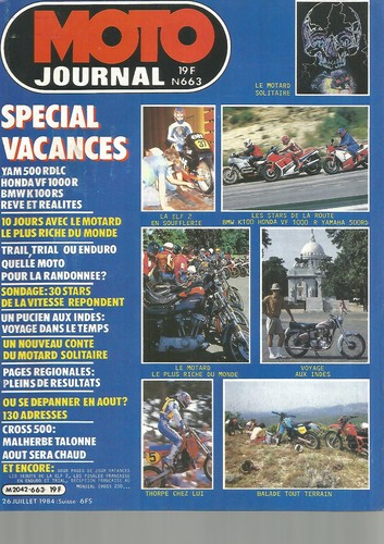 Moto journal 663 yam - moto, 500