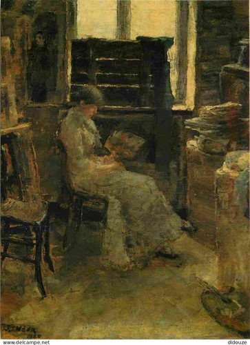 Carte postale art - carte, peinture