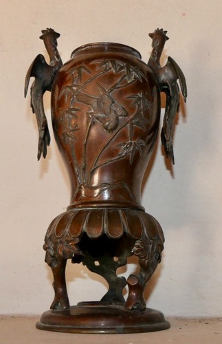 Vase brule parfum bronze - vase,