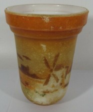 ANCIENNE OPALINE PEINTE TRÈS