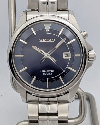Seiko kinetic 5m82 0ab0 blue - seiko, 5m82-0ab0