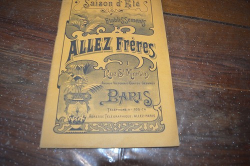Ancien catalogue allez - catalogue,
