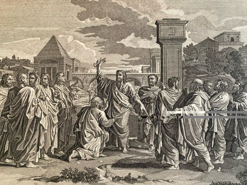 Gravure jesus saint pierre - jesus,