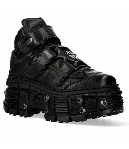 Chaussures cuir semelle tank - cuir,