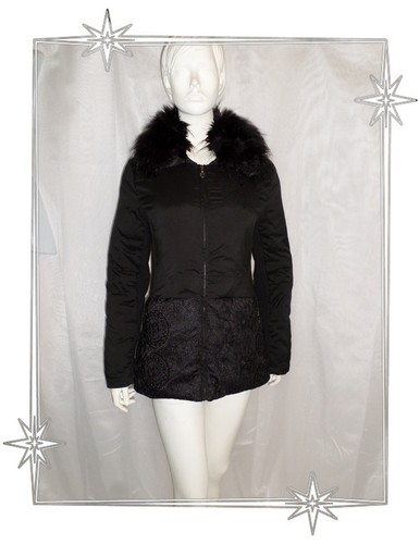 Blouson doudoune noir - Ⓑ,