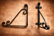 2 supports étagère murale