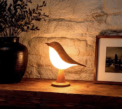 Superbe lampe oiseau sans - oiseau, fil
