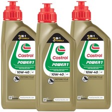 3LT OIL KIT CASTROL POWER 1 4T 10W-40 1L API SJ JASO MA2 10W40
