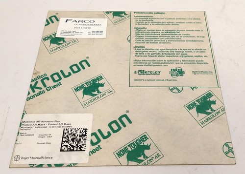 Makrolon abrasion resistant - ar,