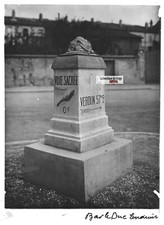 Bar-le-Duc Sacred Way 13x18cm Positive Antique Photo Glass Plate Black & White