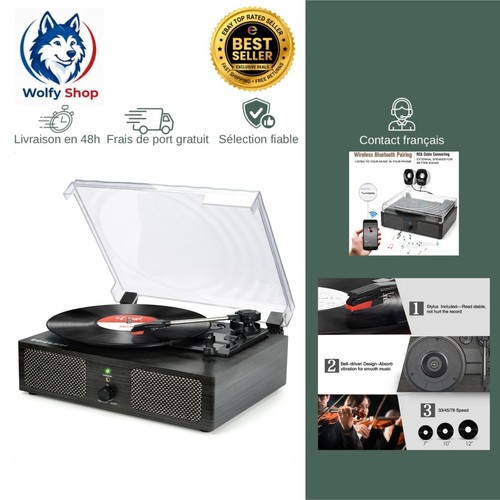 Platine vinyle bluetooth - vinyle,
