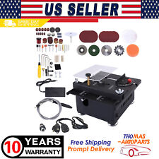 Multi-Functional Table Saw 100W Mini Desktop Electric Saw Cutter Woodwork DIY US