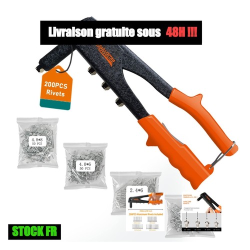Pince riveter manuelle en - pince, 4