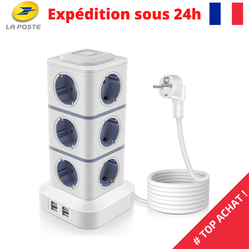 Tour multiprise parafoudre - tour,