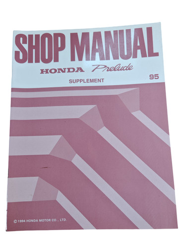 Manuel atelier honda prelude - d'atelier,