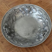 Ancienne coupe a fruits en ETAIN DE LA FONTAINE 99% zinn pewter