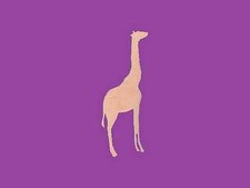 Sujet ou support a decorer en bois medium mdf girafe