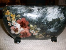 Haviland & Co Limoges (Barbotine), Hand Painted Pottery Vase/Bowl/Vintage
