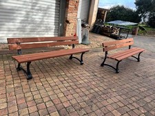 Banc de jardin public fonte