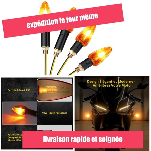 Clignotants moto halogène - 4,