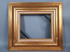 Cadre moderne 47x42 cm, feuillure: 27x22 cm - 3F bois doré C319