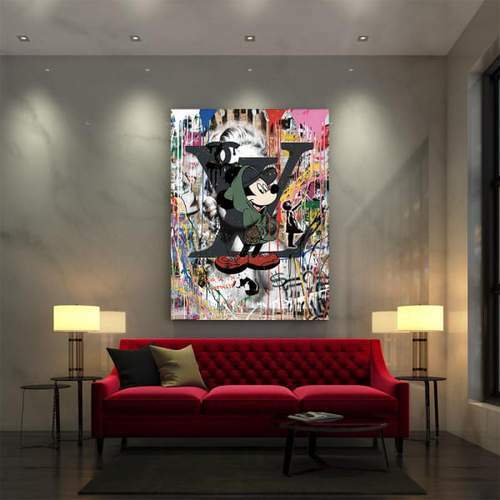 Tableau sur toile mickey - toile,