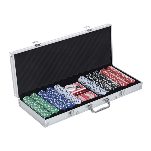 Mallette poker aluminium 500 - mallette,