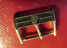 GIRARD PERREGAUX - RARE VINTAGE BUCKLE 16mm INSIDE - YELLOW GOLD COLOR - SWISS