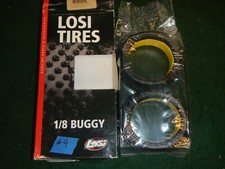 RC CAR Losi LOSA7770P Kingpin / King-Pin Tires (2) +Foam -Compound: 1/8 Buggy