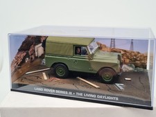 JAMES BOND 007 #45 LAND ROVER - THE LIVING DAYLIGHTS - 1/43 BOITE VITRINE