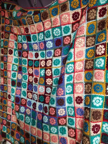 Couverture vintage granny - vintage,